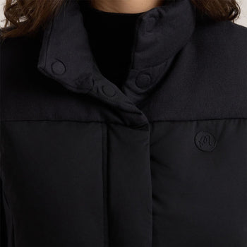 【MALBON GOLF】 [WOMENS COLLECTION] Ines Puffer Vest■WOMAN Malbon Golf Ines Puffer Vest Black | TRENDYGOLF USA
