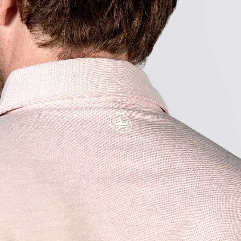 Albatross Cotton-Blend Pique Polo Faded Scarlett