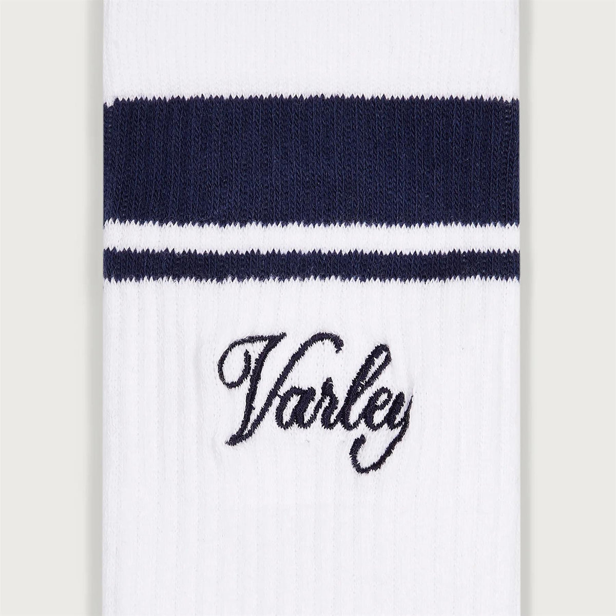 Womens Lamar Club Stripe Socks White/Blue Nights