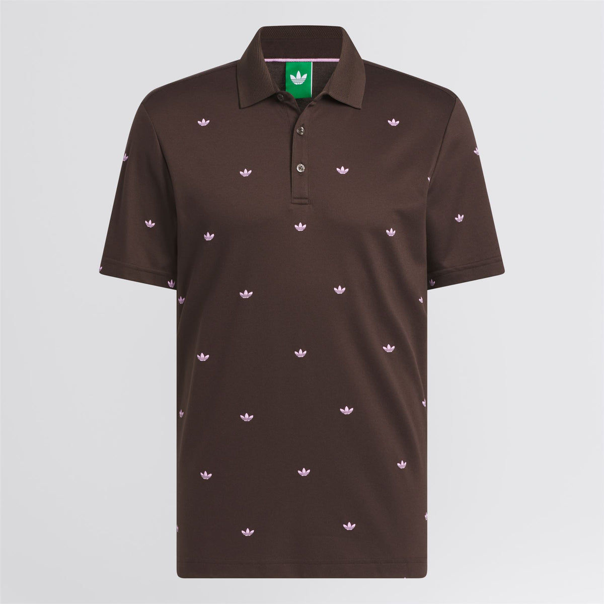 Originals Printed Trefoil Polo Dark Brown
