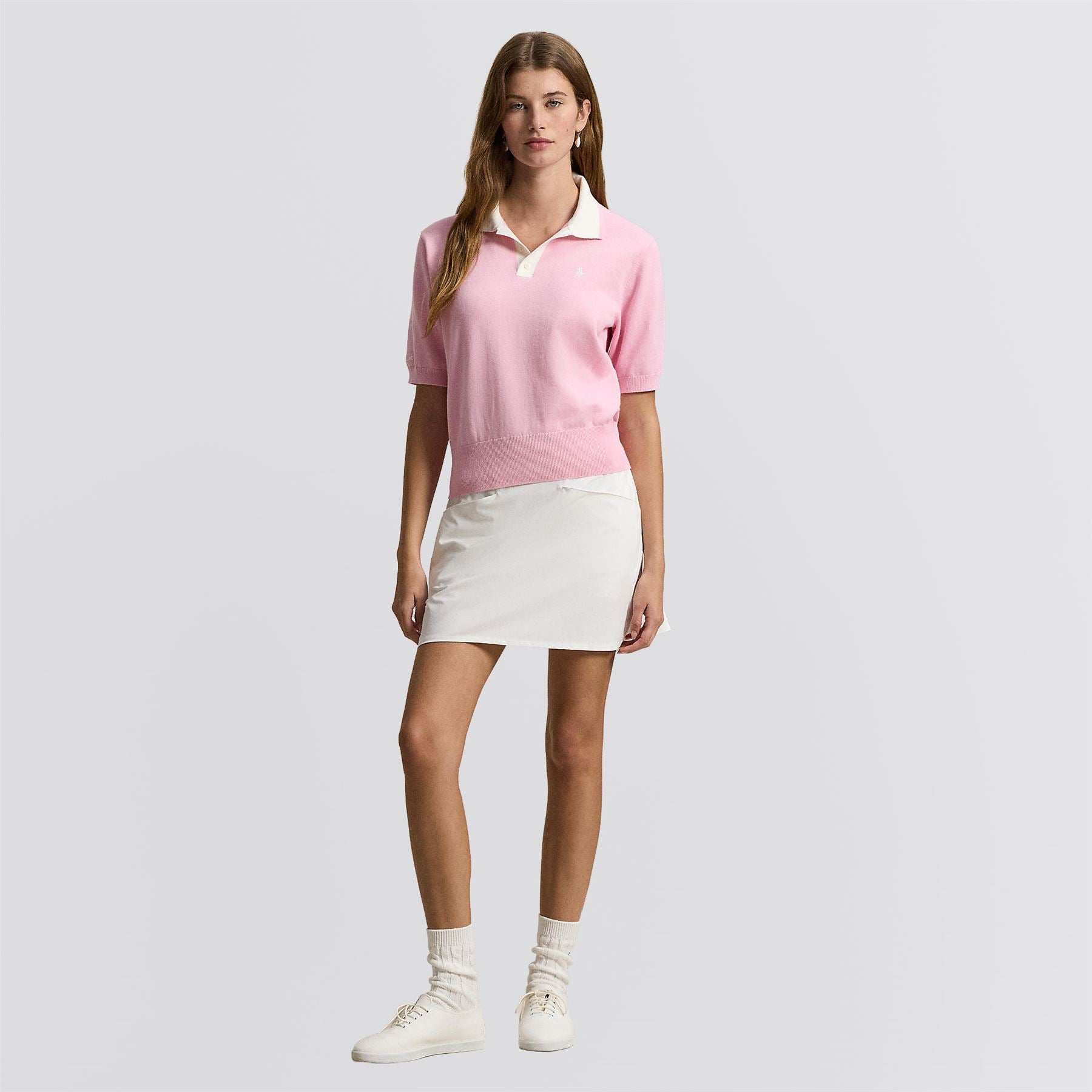 Ralph Lauren RLX Women's Cotton Blend Sweater Polo Splash