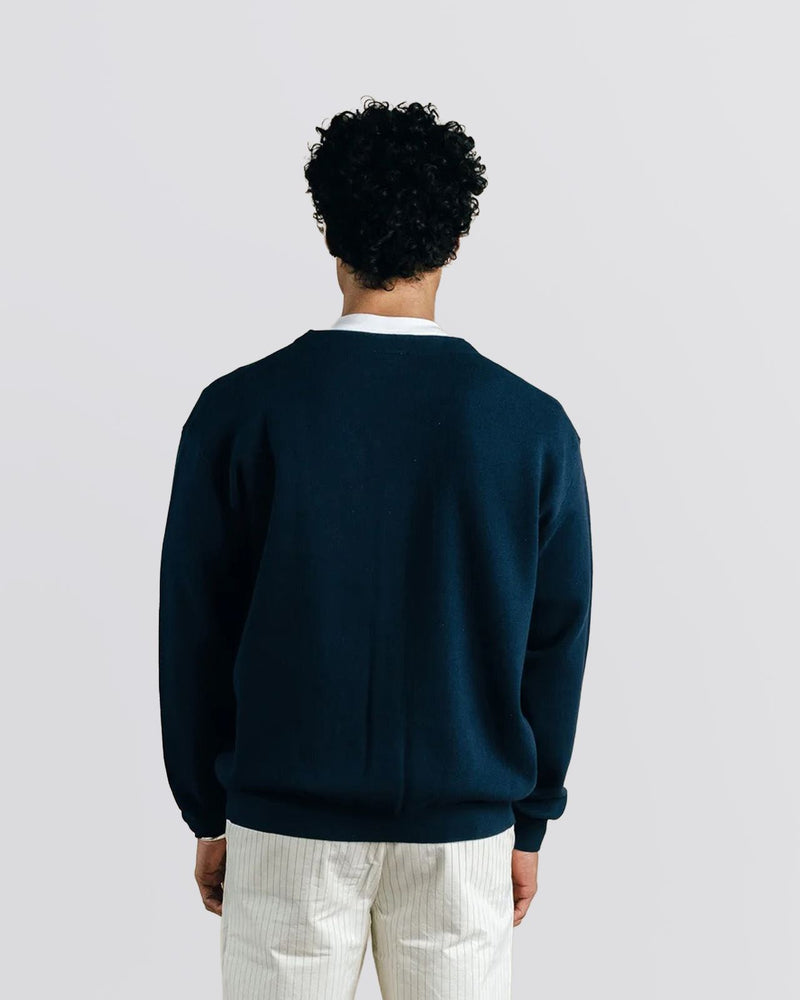 Evander Knit Cardigan Sweater Midnight