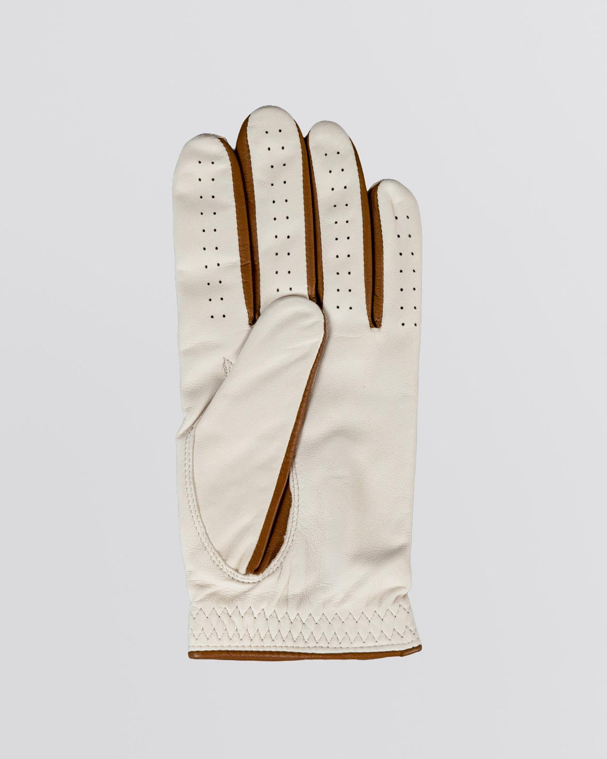 Crest Left Golf Glove White