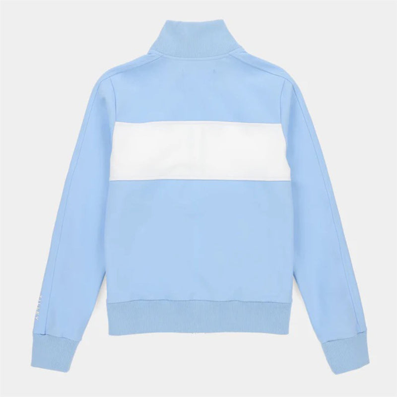 Womens Warm Up Jacket Powder Blue/White