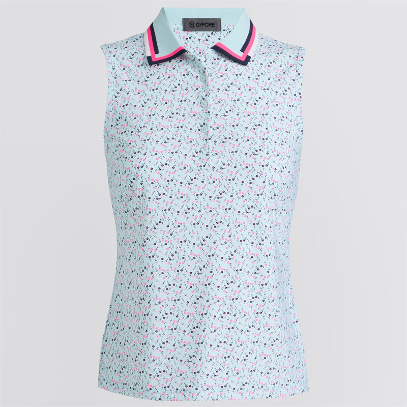 Womens Aye Poppy Silky Tech Nylon SL Polo Daybreak/Knockout Pink