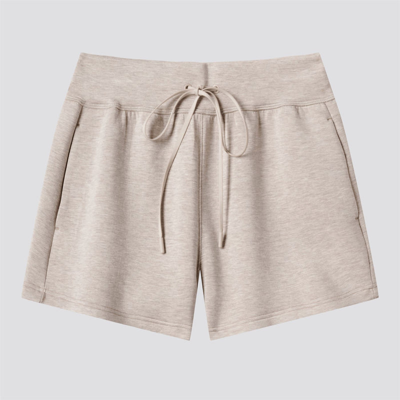 Womens Cloudscape Shorts Heather Savannah Tan