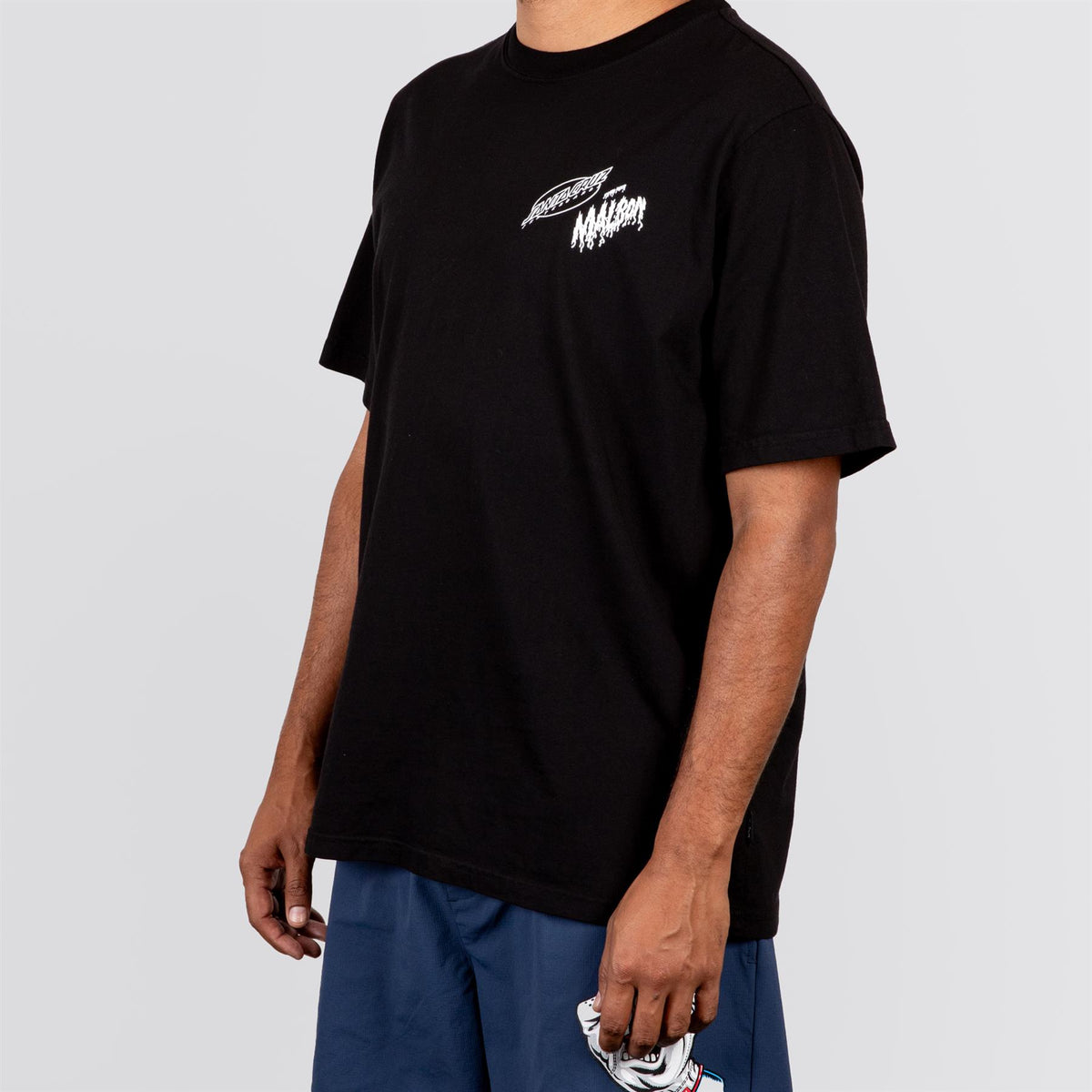 x Santa Cruz Bermuda Slasher Tee Malbon Black