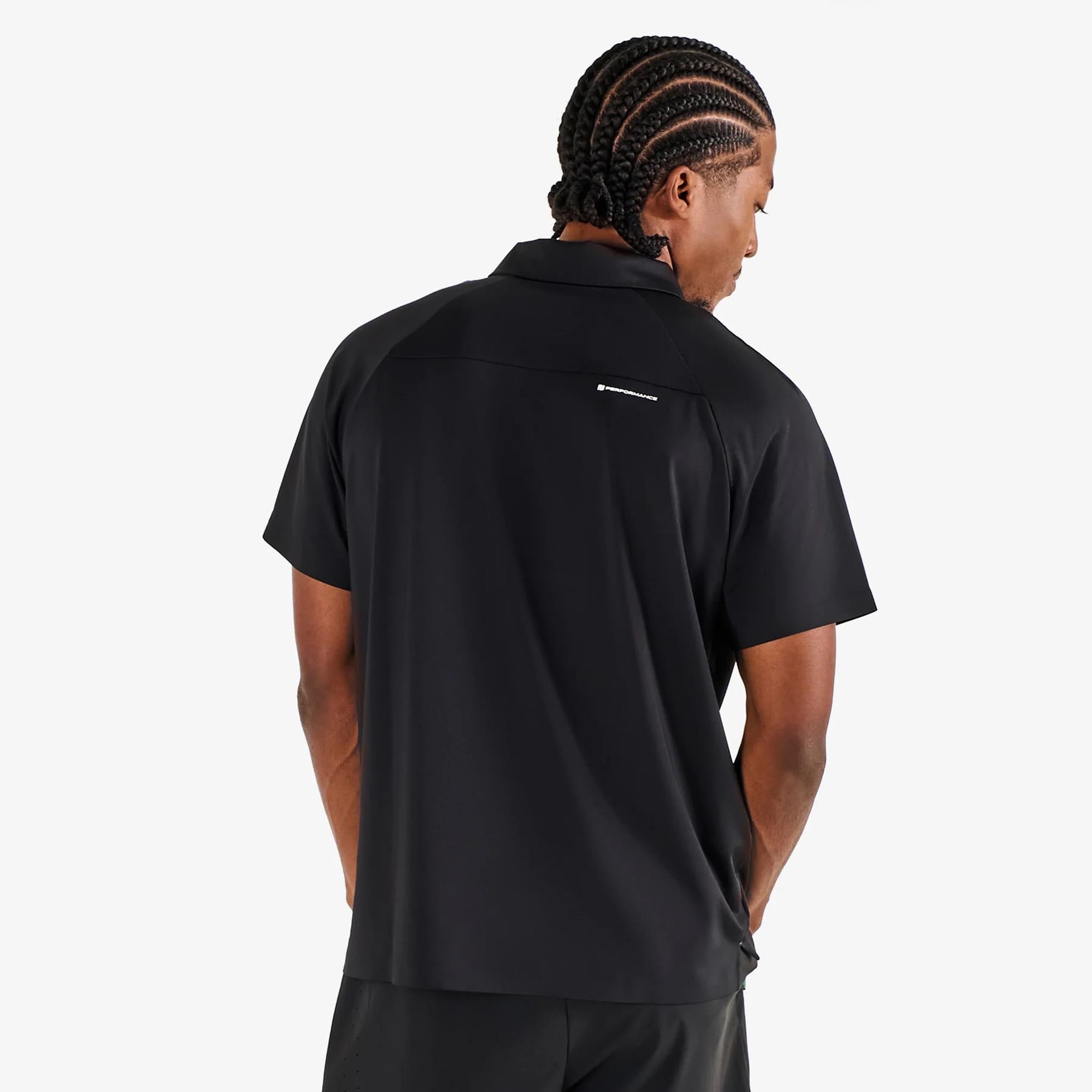 Malbon Performance Zip Raglan Polo Black – TRENDYGOLFUSA.COM
