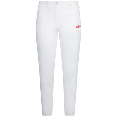 Womens Pia High Stretch US Golf Pants White - SU24