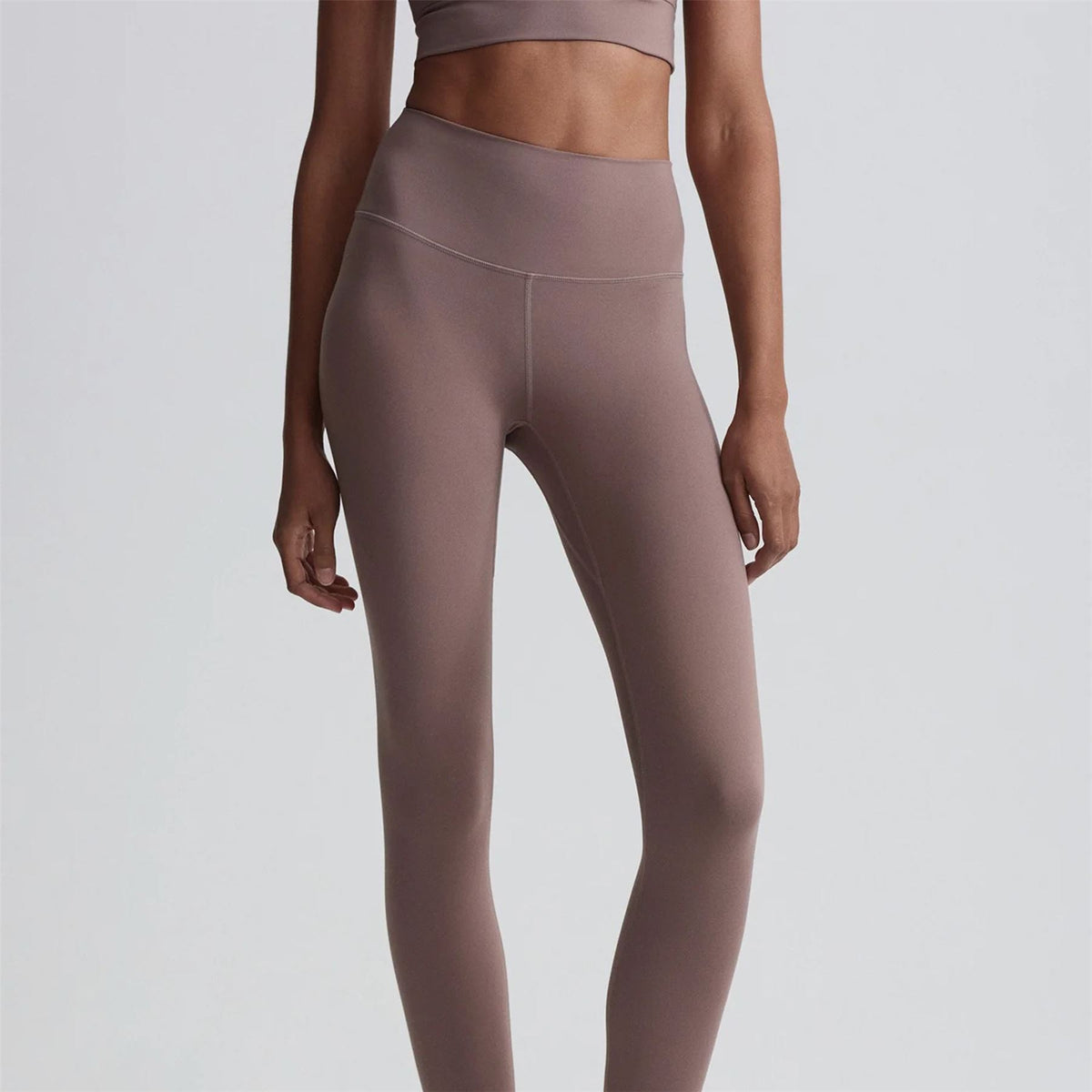 Womens Freesoft High-Rise 27-Inch Leggings Deep Taupe