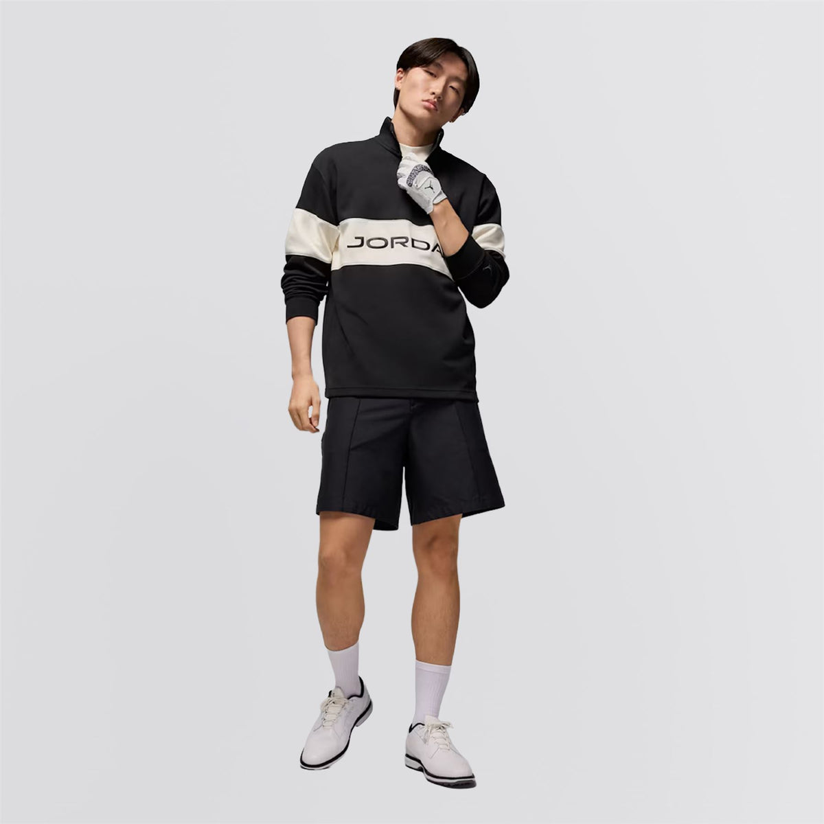 Jordan Dri-FIT Half Zip Mid Layer Black/Sail/Dark Shadow