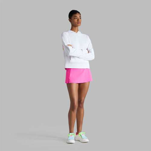 Womens Brushed Back Tech Terry Hoodie Snow