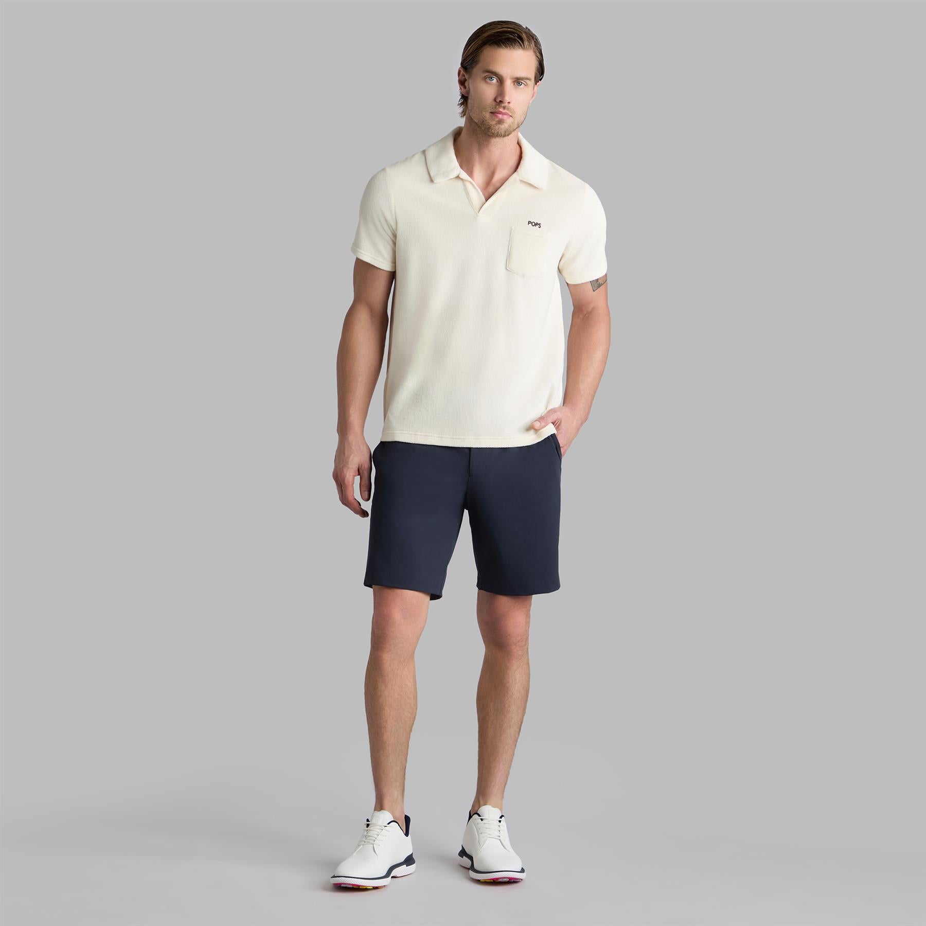 Limited Edition French Terry Polo Chalk White