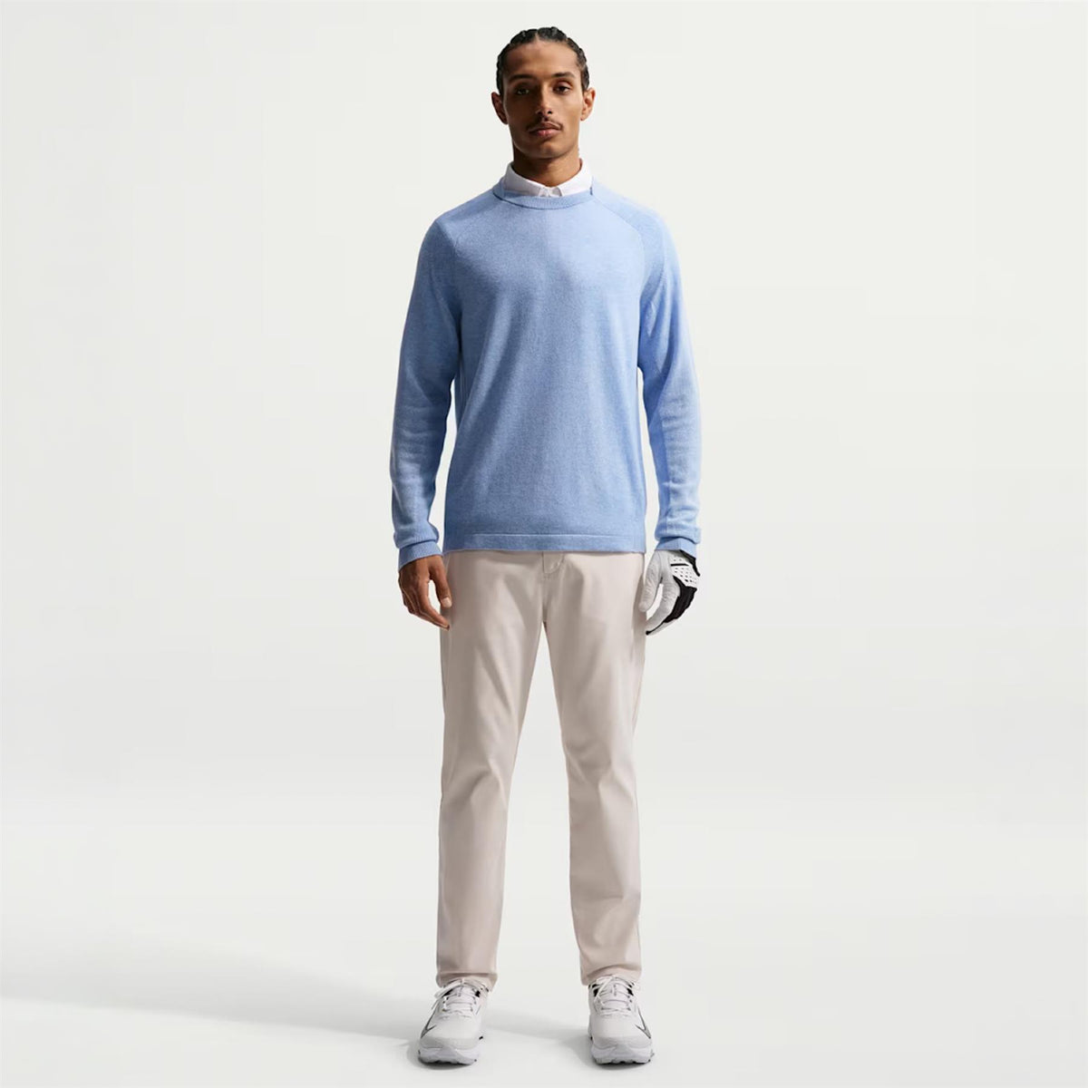 Tailored Performance Crewneck Sweater Work Blue/Ashen Slate