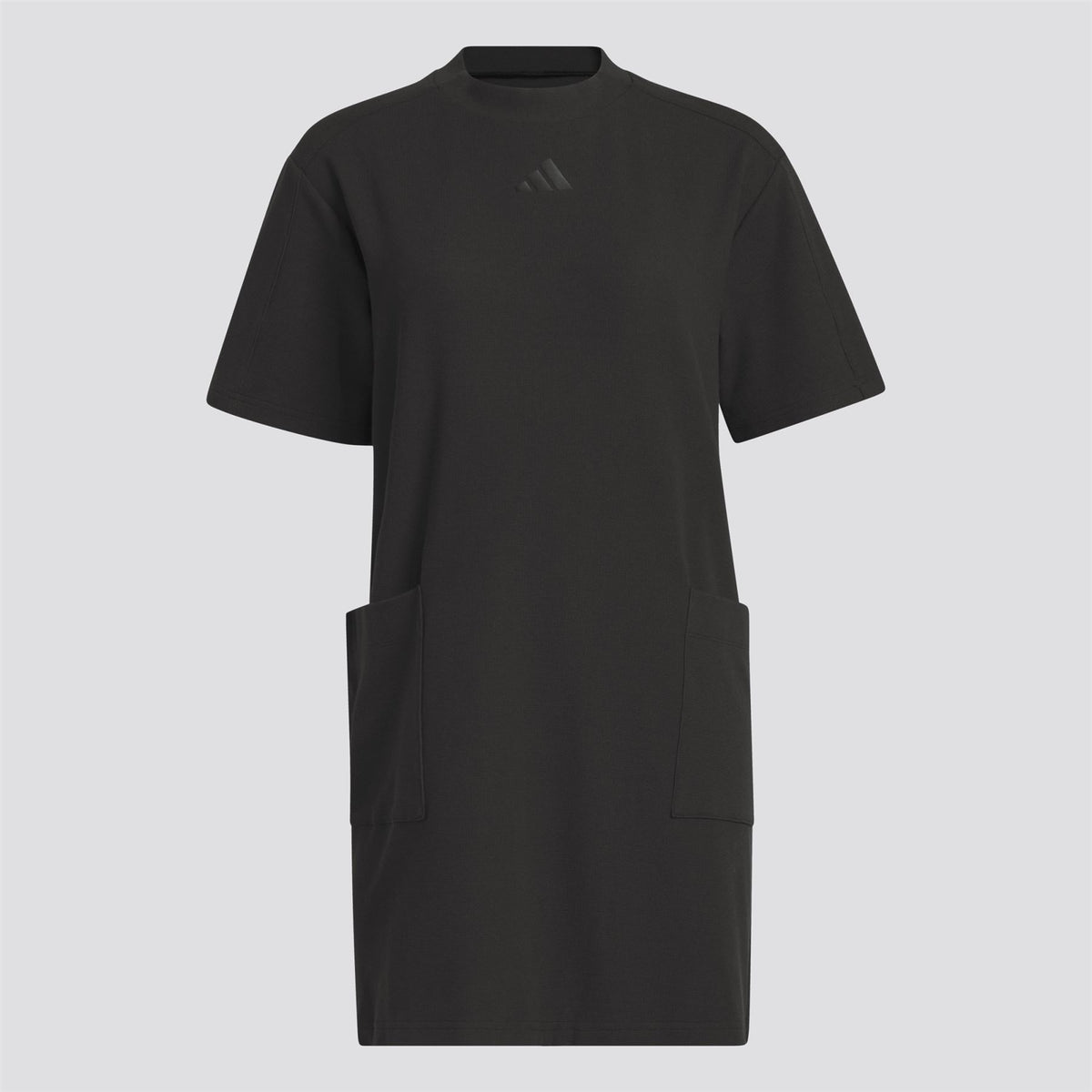 Womens Beyond The Course Loose Fit Mock Neck Dress Black