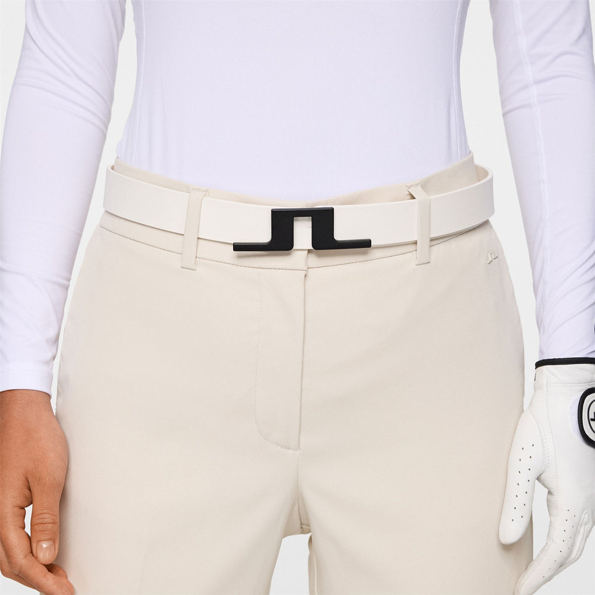 Womens Betsy Belt White