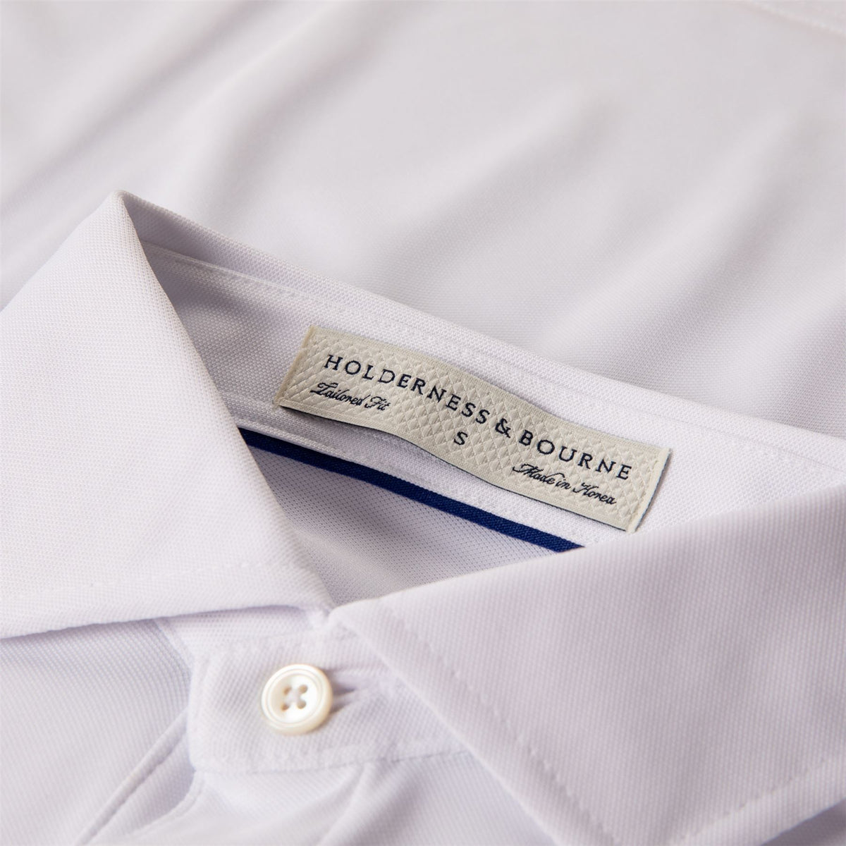 The Macdonald Knit Polo White