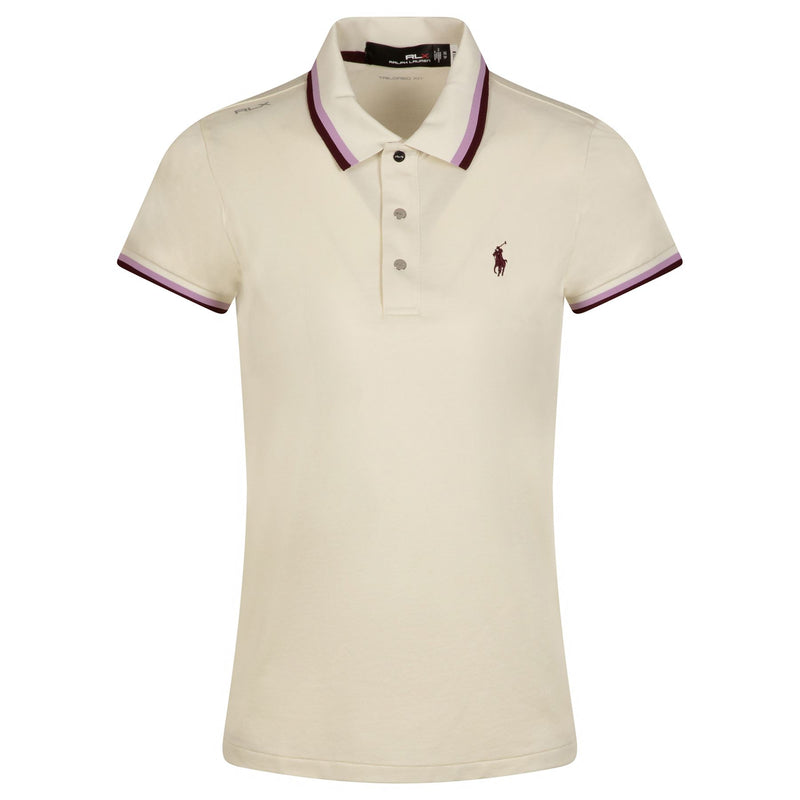 Womens Tour Pique Val Polo Chic Cream/Harvard Wine/Light Mauve
