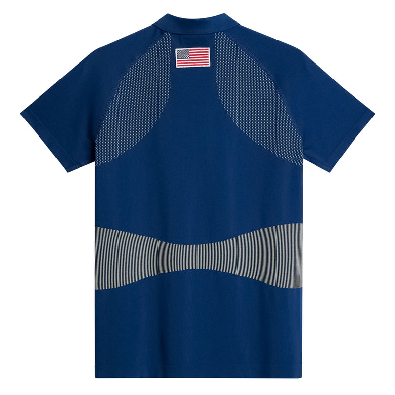 Womens Alizee Seamless Polo Estate Blue