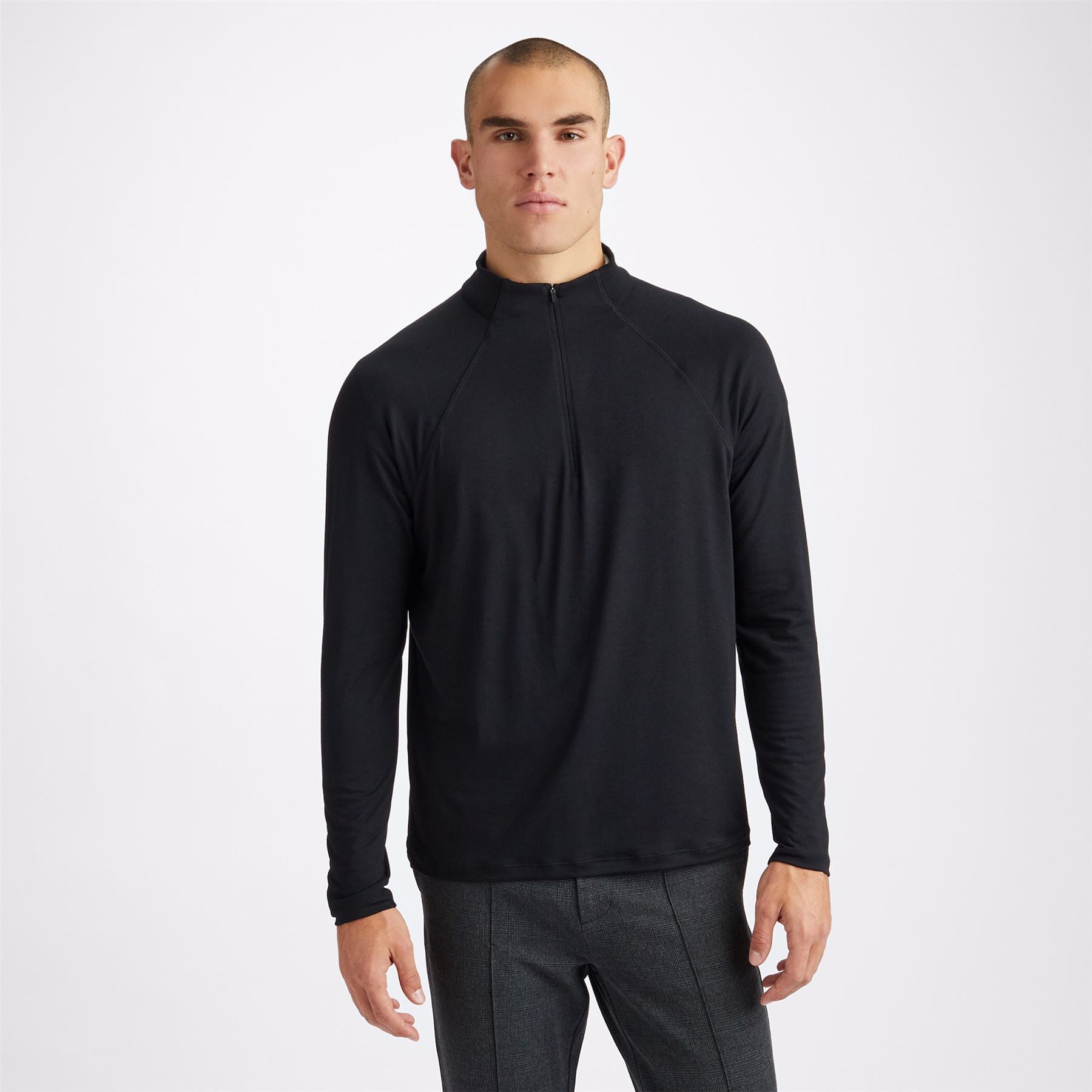 G/FORE Luxe Quarter Zip Mid Layer Onyx | Mid Layers