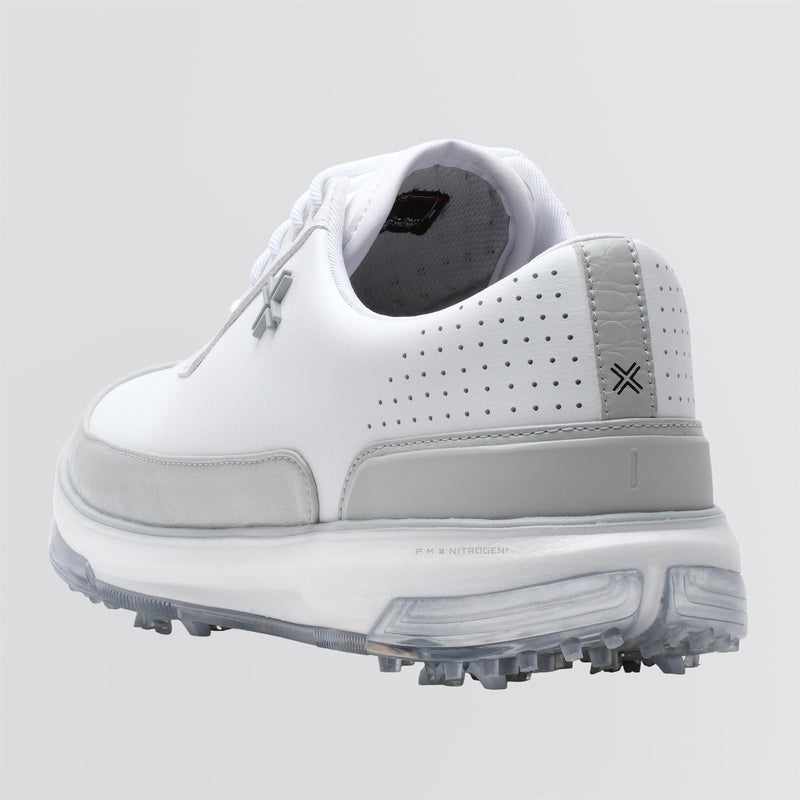 Moving Day SC RS Spiked Golf Shoes White/Ghost Grey Gator/White