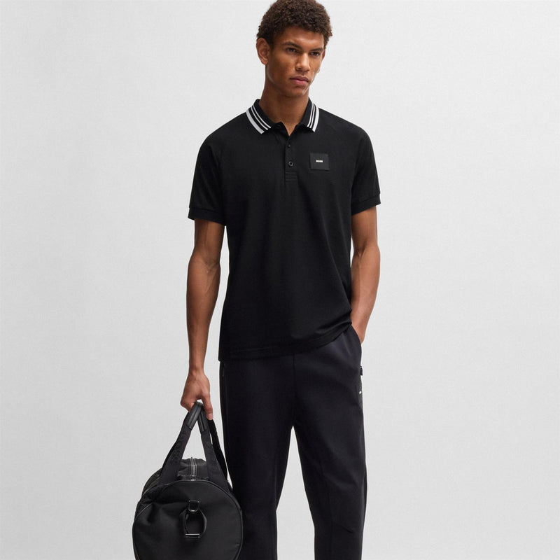 Paddy Rib Polo Black