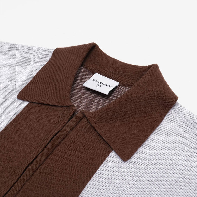 Umpire Sweater Polo Brown