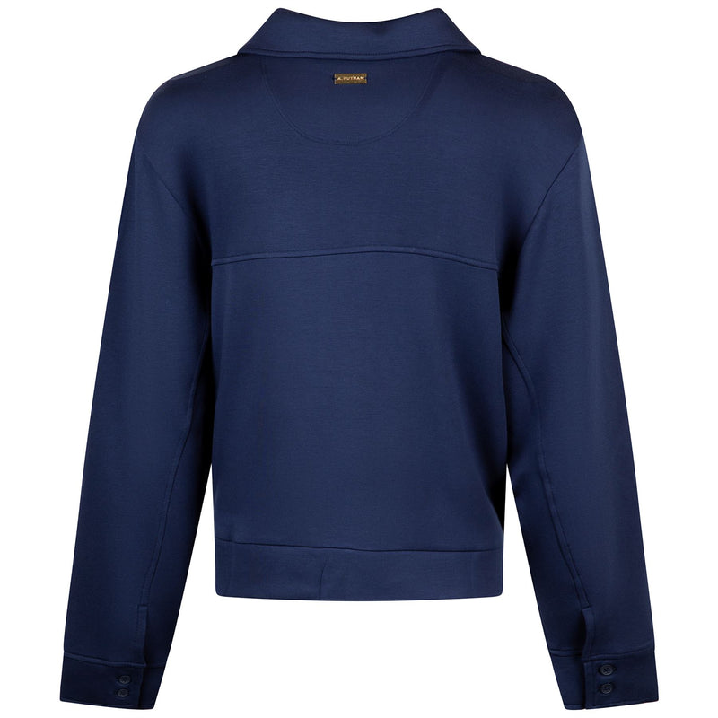 Womens Polo V-Neck Top Dress Blues