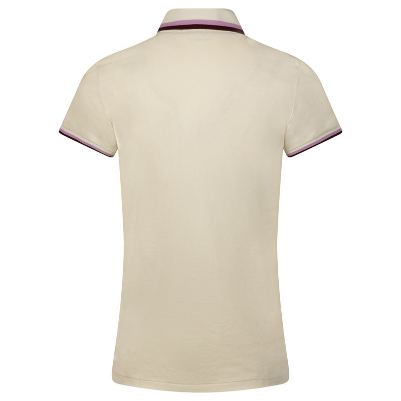 Womens Tour Pique Val Polo Chic Cream/Harvard Wine/Light Mauve