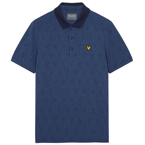 Jacquard Polo Shirt Aegean Blue - AW21