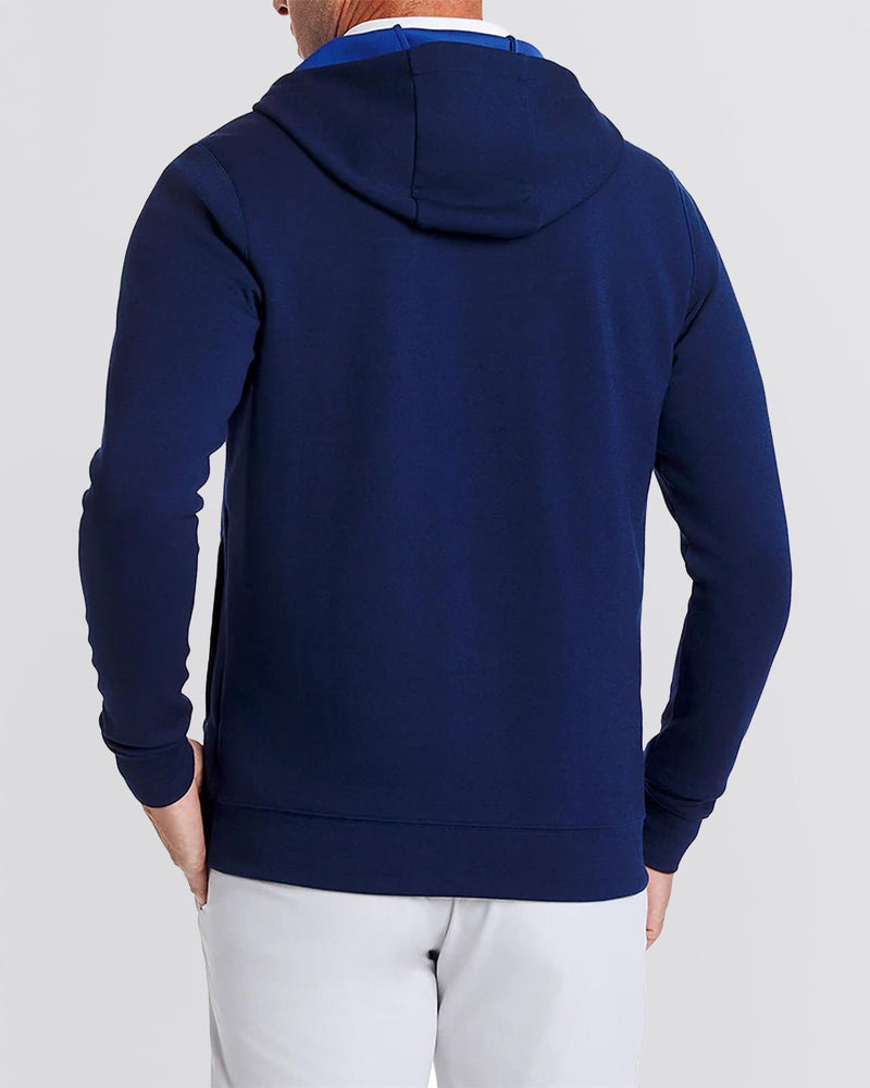 The Tilley Hooded Pullover Heathered Navy