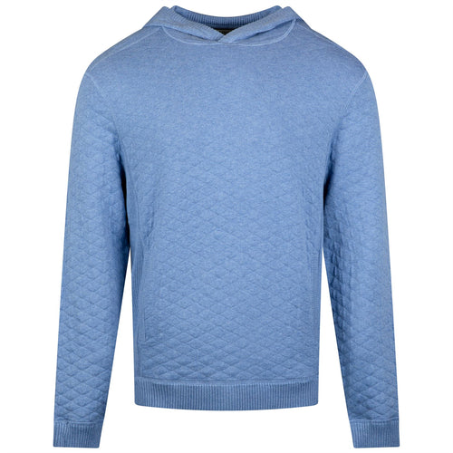 The Wallace Hooded Sweater Heathered Marlin Blue