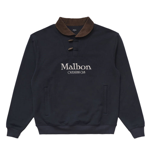 Flint Shawl Crewneck Navy - W24