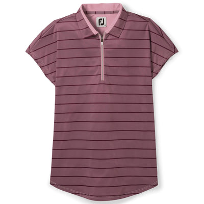 Womens Cap Sleeve Birdseye Shirt Fig/Pink - AW23