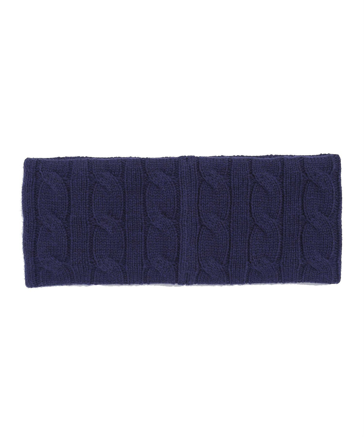 Womens Cable Sweatband Refined Navy