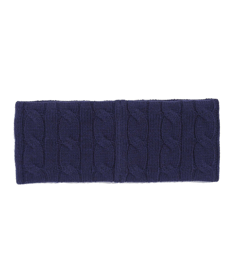 Womens Cable Sweatband Refined Navy