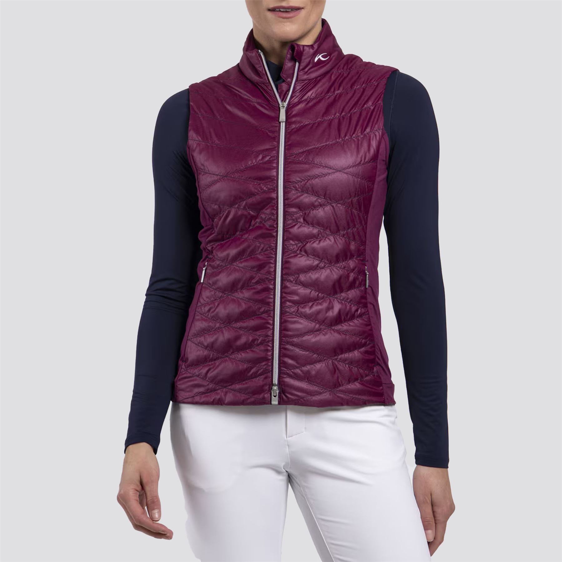 Womens Retention Vest Deep Ruby/Atlanta Blue