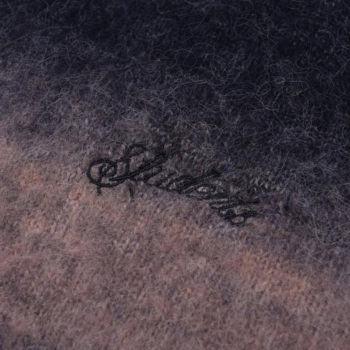Cole Knit Mockneck Mohair Sweater Black