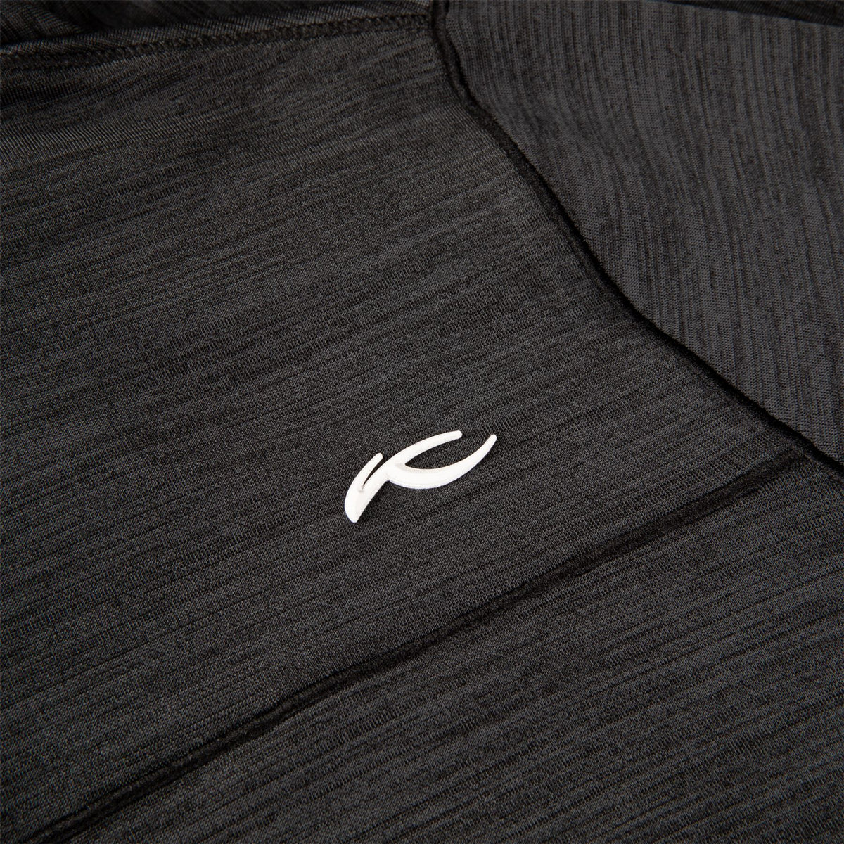 Liam Hooded Half Zip Mid Layer Black