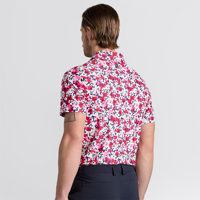 Camo Floral Tech Pique Polo Lava