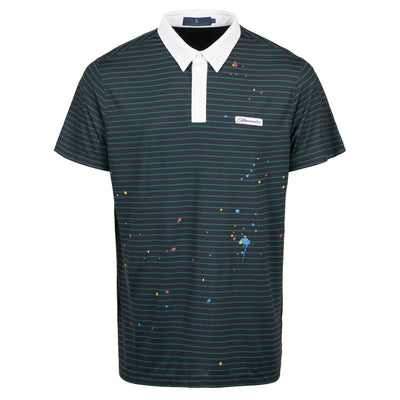 Jackson Polo Eden Green Stripe