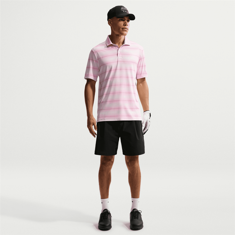 Dri-FIT Par 5 Striped Polo Pearl Pink