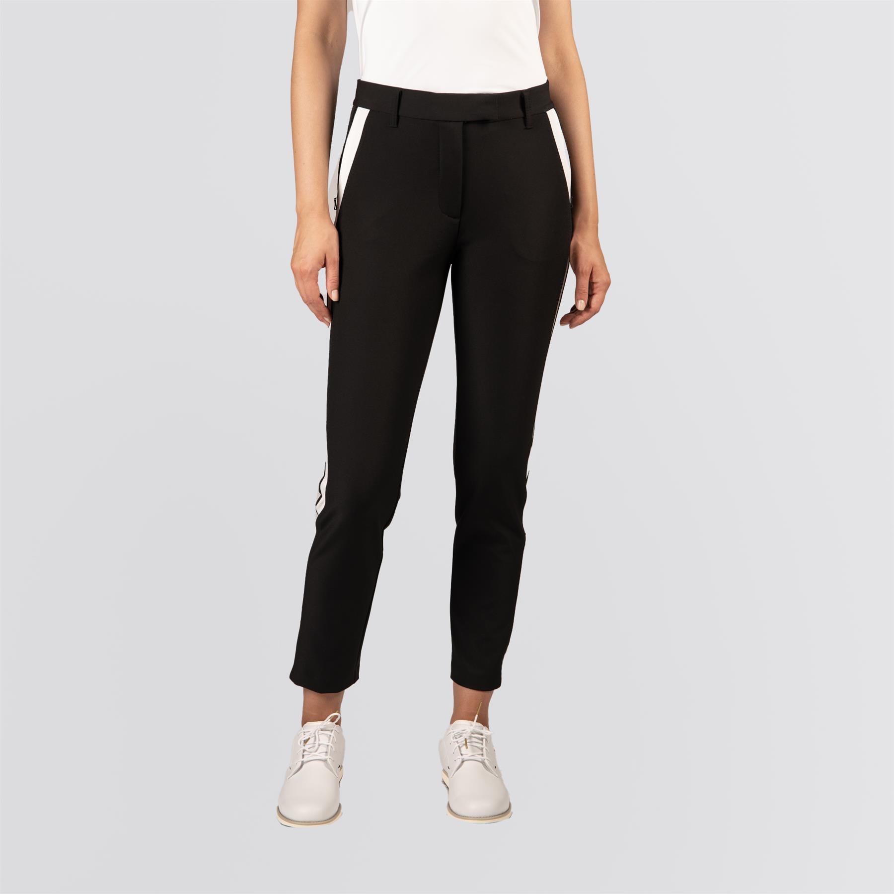 Womens Side Panel Pants Black
