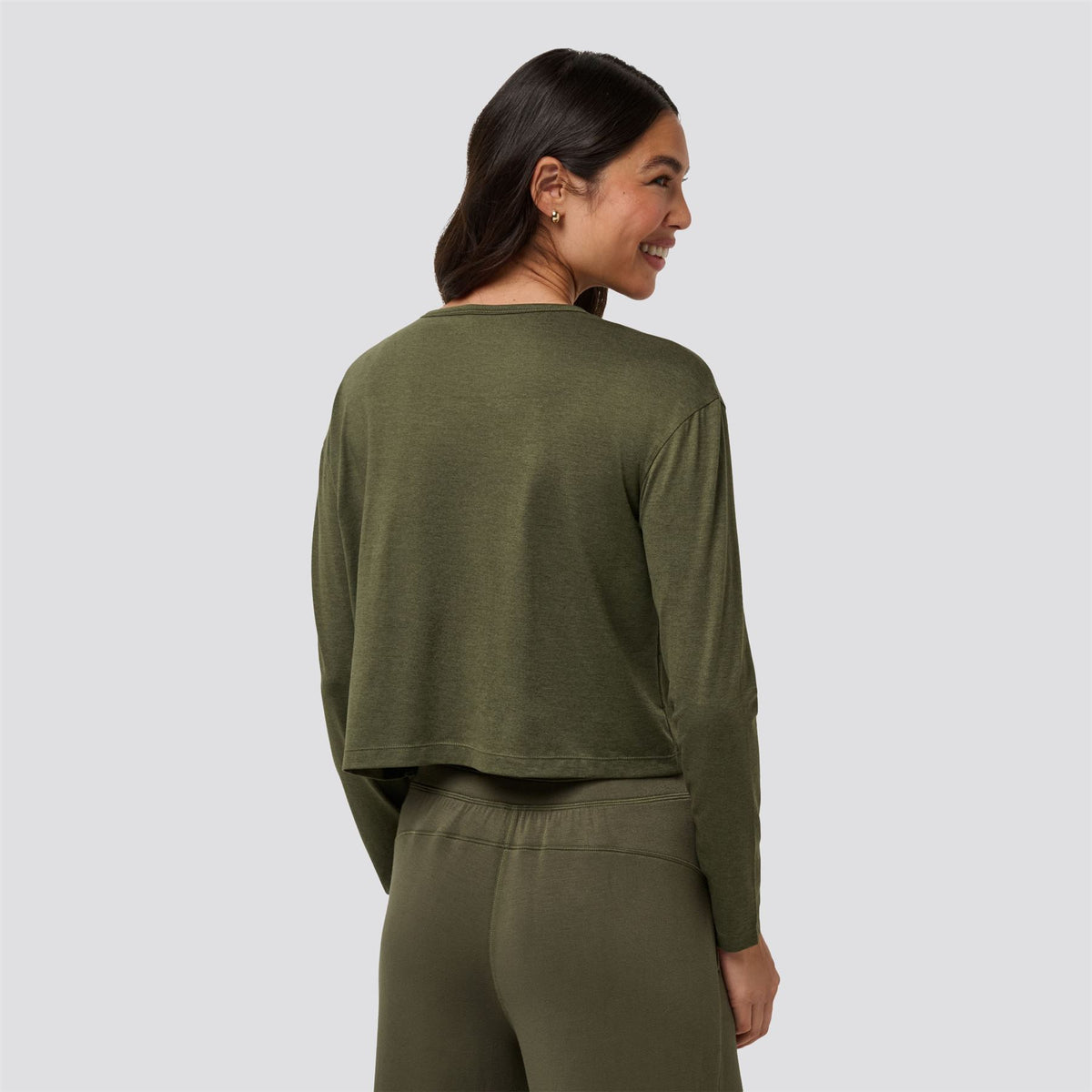 Womens Celestia LS Top Heather Grape Leaf