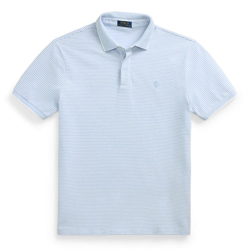 Polo Golf Classic Fit Stretch Oxford Mesh Polo Office Blue/White - SS25