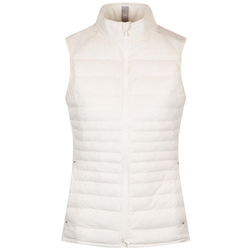 Womens Fuse Seersucker Hybrid Vest Ivory - SS25