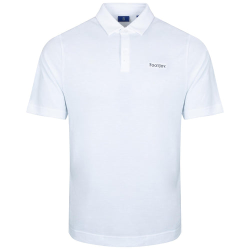 DriRelease Athletic Fit Solid Jersey Polo White - 2024