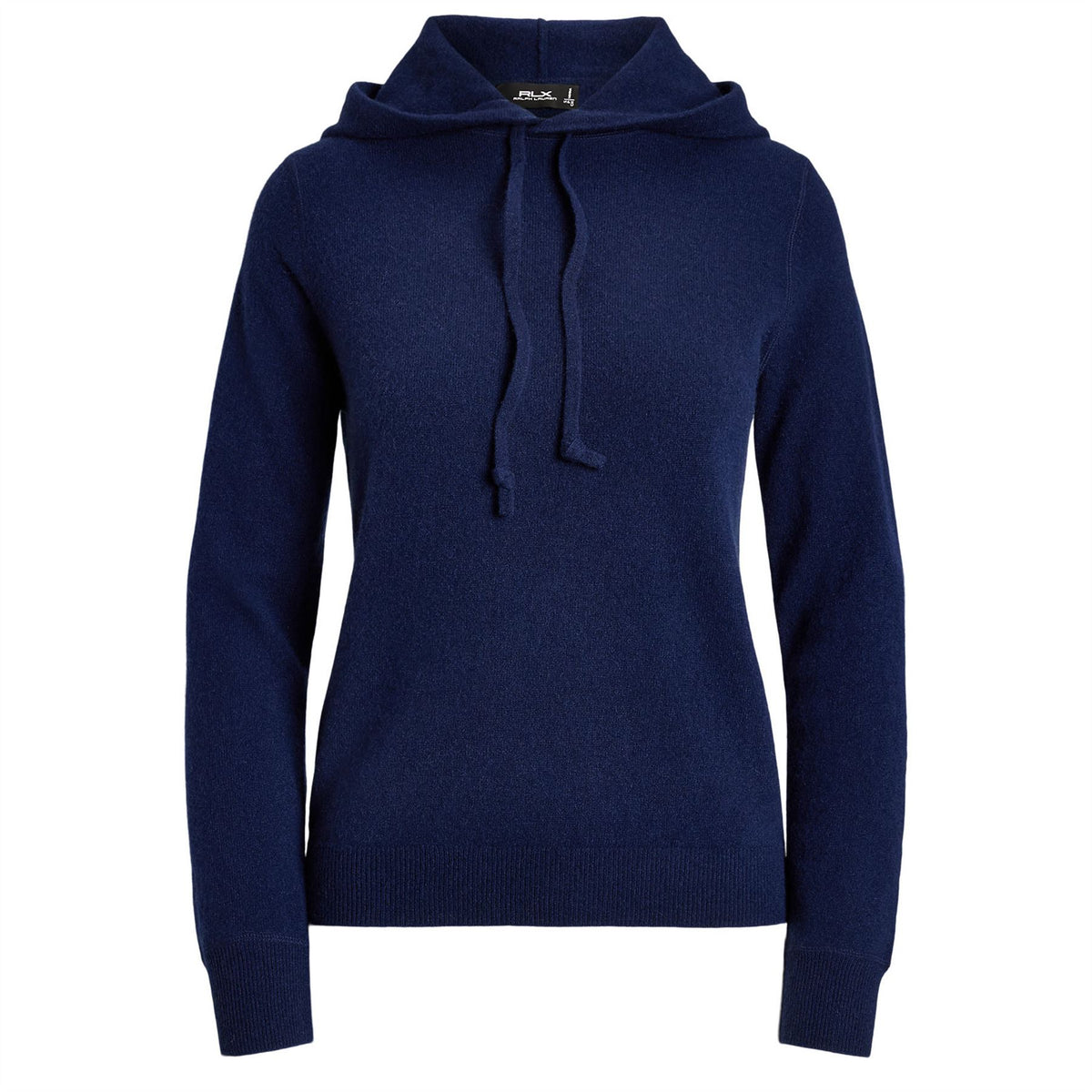 Womens RLX Cashmere Hoodie Refined Navy