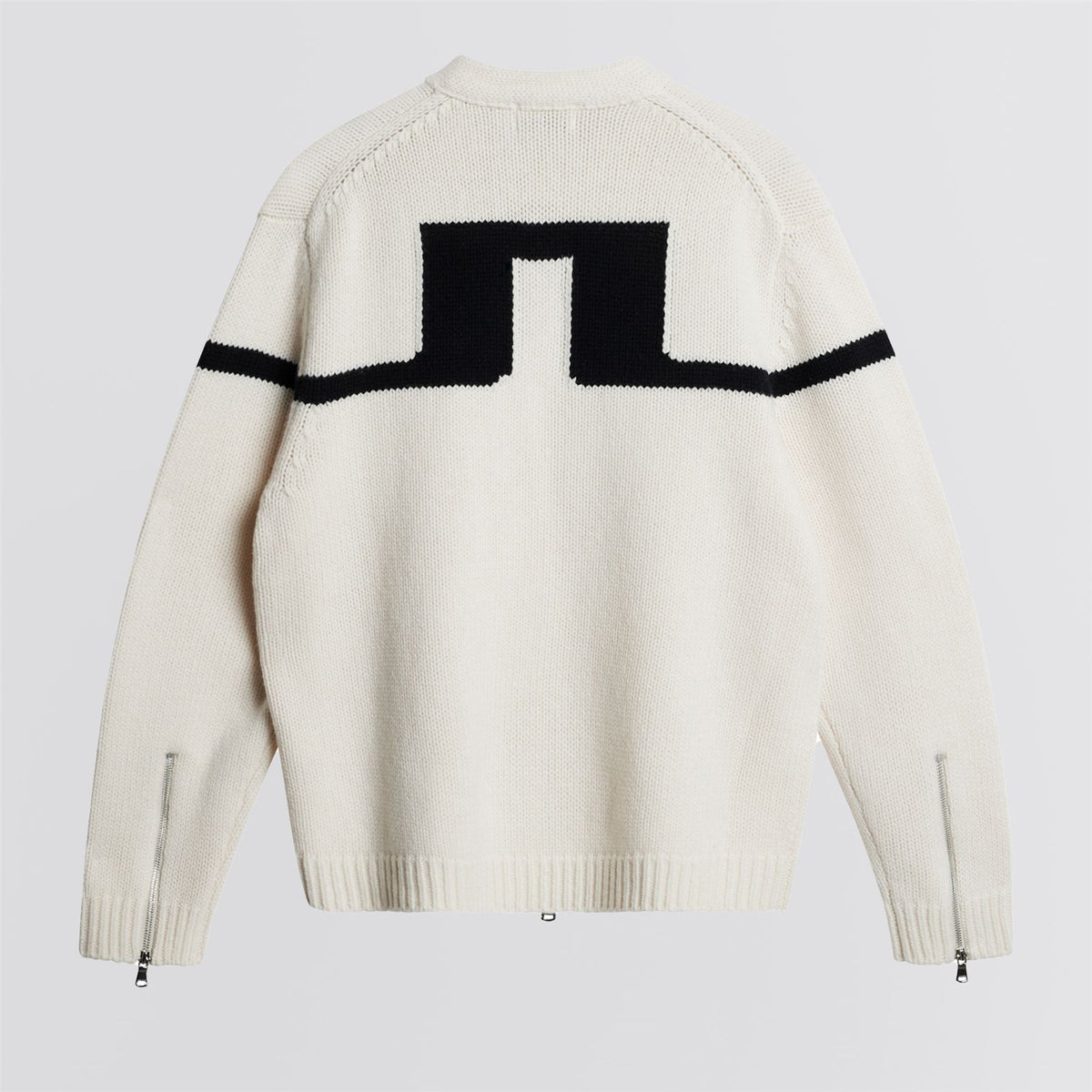 Kessler Biker Zip Knitted Jacket Moonbeam