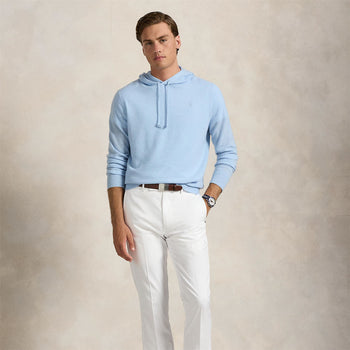 Ralph Lauren RLX Cashmere Hoodie Office Blue | TRENDYGOLF USA